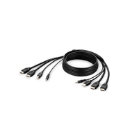 TAA DUAL HDMI/USB/AUD CBL, HDMI M/M; USB A/B, 6FT