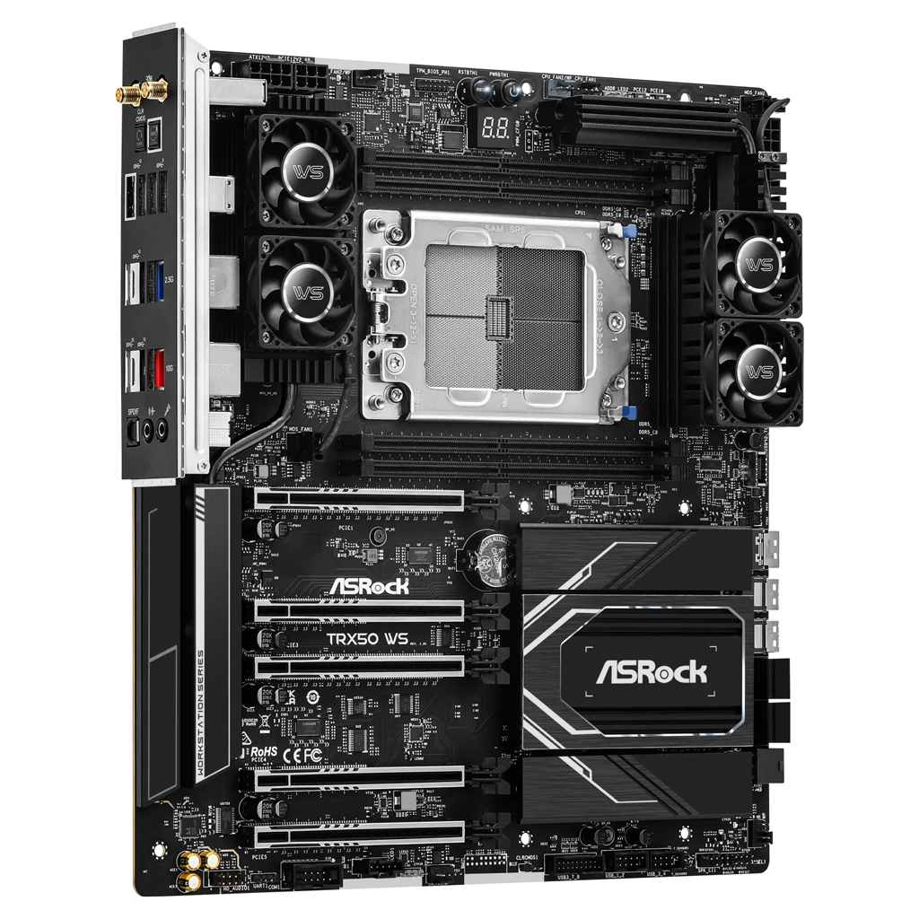 ASRock TRX50 WS Moderkort - 90-MXBN40-A0UAYZ