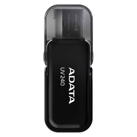 ADATA UV240 32GB USB 2.0 memory stick, with cover, 7g, black