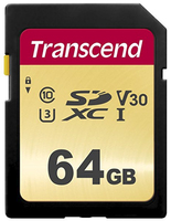 Transcend SDXC 500S 64GB UHS-I 95MB/s Minneskort - TS64GSDC500S