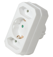 Adaptateur LogiLink LPS221 Type F vers C+F 250 V 3 500 W