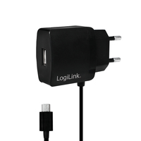 LogiLink PA0146 - Indoor - AC - 5 V - 2 A - 1 m - Black