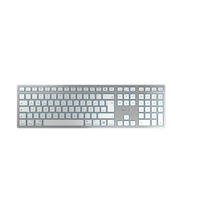Cherry KW 9100 SLIM FOR MAC - USB + Bluetooth - QWERTZ - Silver - JK-9110DE-1
