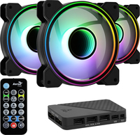 Pack de ventilateurs AeroCool Mirage12 Pro, 3 ventilateurs ARGB 120 mm, silencieux