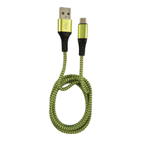 LC-C-USB-MICRO-1M-7 : câble USB-A vers micro-USB de 1 m, vert/gris