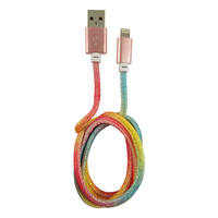 Câble Lightning : câble USB vers Lightning de 1 m, Rainbow Glitter