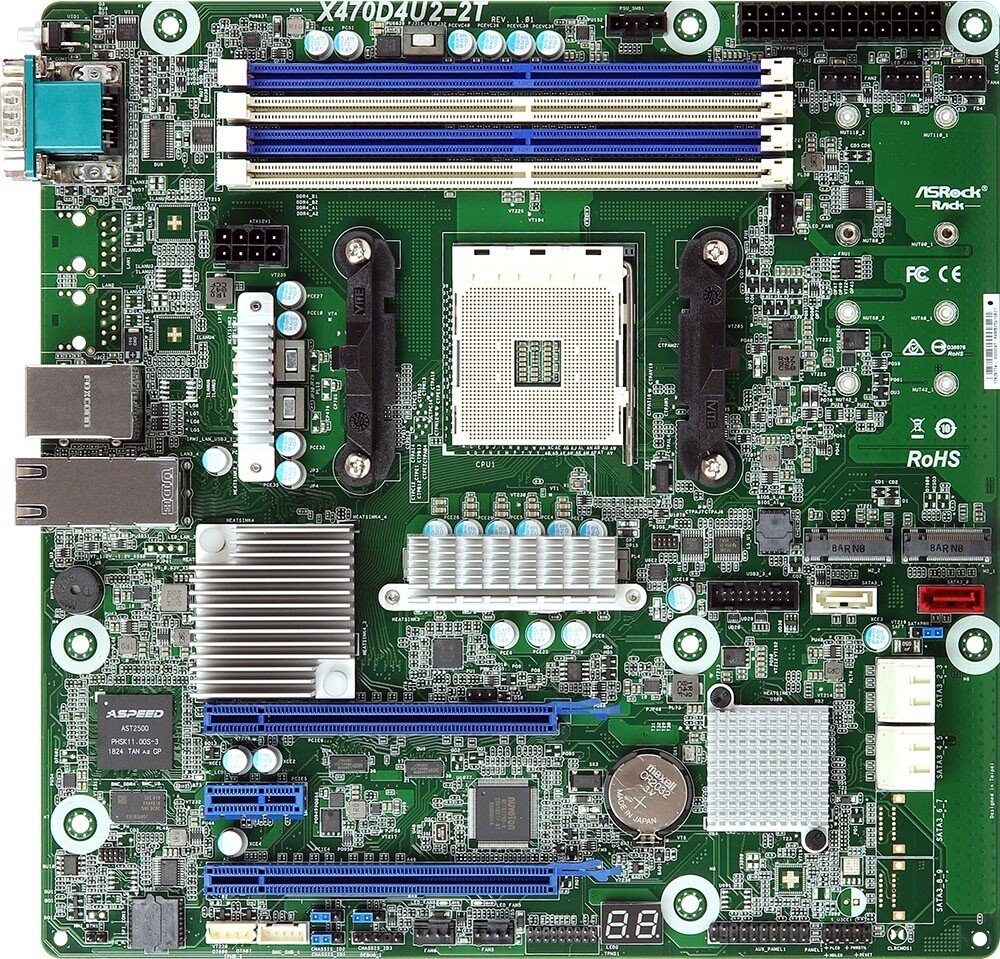ASRock MB AMD AM4 X470D4U2 - X470D4U2