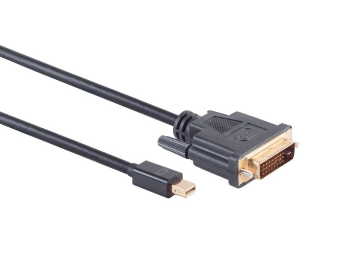 Câble de dérivation PNY mDP>DVI-D Single-L. Adaptateur QSP-miniDP/DVI-V3