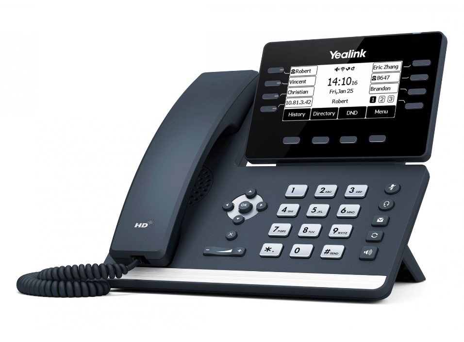 Téléphone VoIP Yealink SIP-T53W avec identification de l'appelant