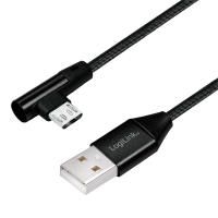 Câble LogiLink CU0141 USB-A vers Micro-USB 2.0 de 0,3 m
