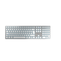Cherry KW 9100 SLIM FOR MAC - USB + Bluetooth - QWERTY - Silver - JK-9110PN-1