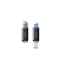 ADATA C906 32GB USB 2.0 Memory Stick, avec couvercle, 9g, noir