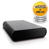 FANTEC DB-AluSky U2e - HDD enclosure - 3.5" - Serial ATA - 3 Gbit/s - USB connectivity - Black - 1750