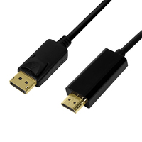 LogiLink CV0126 1m DisplayPort till HDMI-kabel hane-hane - CV0126