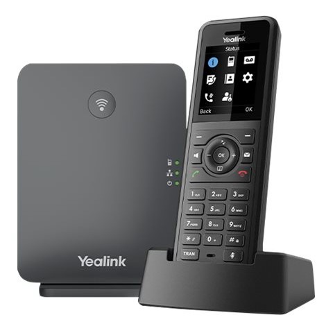 Téléphone IP sans fil Yealink W77P, noir, IP54