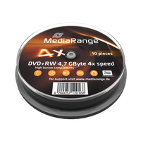 MediaRange MR451 DVD+RW 4,7 Go, paquet de 10