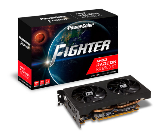 PowerColor Fighter Radeon RX 6500 XT - AXRX 6500XT 4GBD6-DH/OC