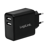 LogiLink PA0210 Adaptateur secteur intérieur 5 V 2,4 A Noir