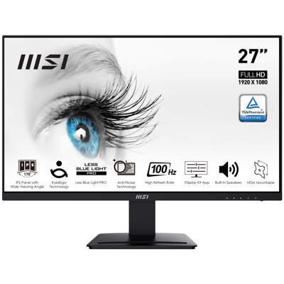 MSI Pro MP273A 27" FHD 100Hz IPS-skärm - PRO MP273A