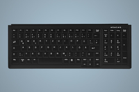 Cherry Industry 4.0 Compact Notebook Style Keyboard with NumPad PS2 Black - AK-7000-P-B/GE