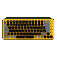 Logitech POP Keys Wireless Mechanical Keyboard Emoji QWERTY Yellow