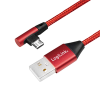 Câble LogiLink CU0149 USB-A vers Micro-USB 2.0 de 0,3 m
