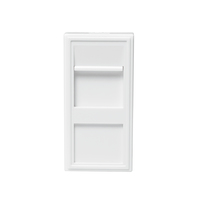LogiLink NF0001 - White - Glossy - Screwless - Any brand - Keystone module - 22.5 mm