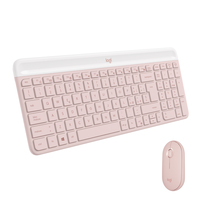 Logitech MK470 Slim Combo QWERTY Rosa - 920-011318