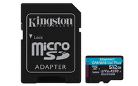 Kingston Canvas Go! Plus 512GB MicroSD UHS-I V30 Snabbt Minne