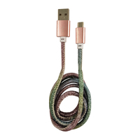 LC-C-USB-MICRO-1M-4 : Câble USB-A vers micro-USB 1 m, multicolore