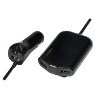 LogiLink PA0149 Adaptateur allume-cigare voiture 5V 1,8m Noir
