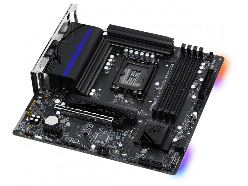 ASRock B760M PG Riptide Motherboard - 90-MXBL60-A0UAYZ