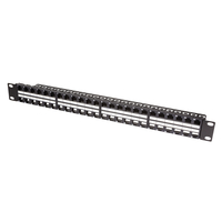 LogiLink NK4045 Black Metal Cable Management 1U