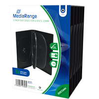 MediaRange BOX35-6 DVD-fodral för 6 skivor - BOX35-6
