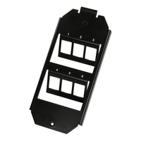 LogiLink NK4060 Plaque murale Keystone 2 ports Noir