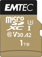 EMTEC ECMSDM1TXC10SP - 1000 Go - MicroSDXC - Classe 10 - UHS-I - 100 Mo/s - 100 Mo/s