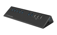 LC-HUB-ALU-2B-10 : Hub en aluminium USB 3.2 Gen 1 à 10 ports - LC-HUB-ALU-2B-10