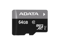 ADATA 64GB microSDXC klass 10 UHS-I, 30/10MB/s, prisvärd - AUSDX64GUICL10-RA1