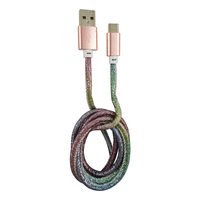 LC-C-USB-TYPEC-1M-4 : câble USB-A vers USB-C de 1 m, multicolore