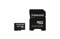 Transcend microSDHC 4GB Klass 10 90MB/s med Adapter - TS4GUSDHC10