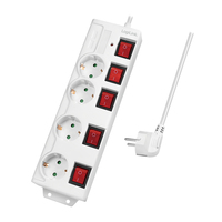 LogiLink LPS252 1,5 m 4 prises AC intérieur Type F IP20