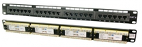 Panneau de brassage LogiLink 19" CAT6 24 ports noir