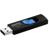 ADATA UV320 32GB USB 3.2 Gen 1, skjutbar, 7.9g, svart/blå - AUV320-32G-RBKBL