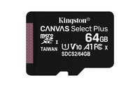 Canvas Select Plus microSDXC 64GB - Kingston UHS-I 100MB/s