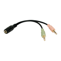 LogiLink CA0020 Audio Splitter 3,5 mm hona till 2x hane 0,15 m - CA0020