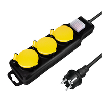LogiLink LPS253 1,5 m 3 prises CA Extérieur Type F IP44