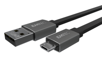 EMTEC T700B - 1,2 m - USB A - Micro-USB B - Noir