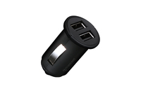 Transcend Dual USB Car Charger 12-24V 5V 2.4A 8m Black - TS-DPL3