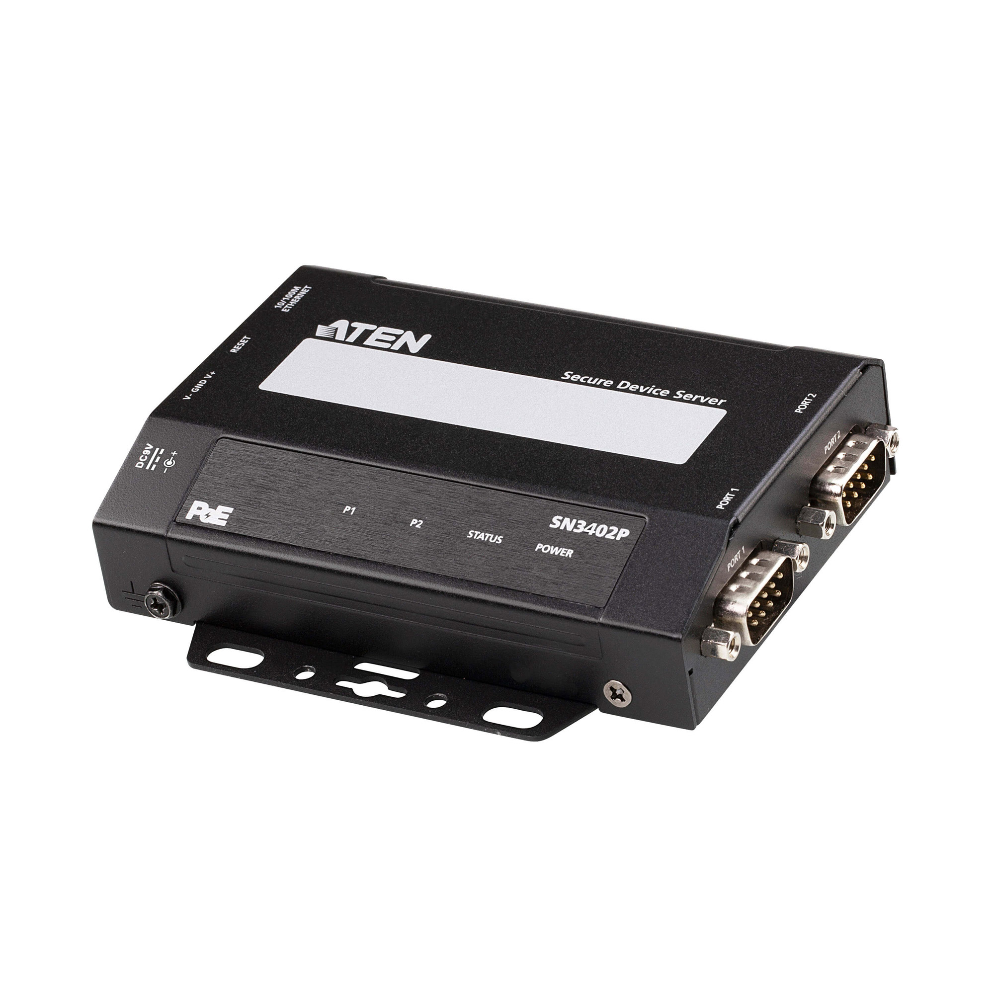 ATEN SN3402P RS-232/422/485 Secure Device Server - 2-Port PoE Support