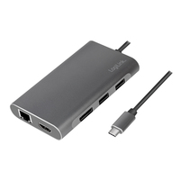 LogiLink UA0382 Concentrateur USB-C 100 W PD Ethernet 10/100/1000